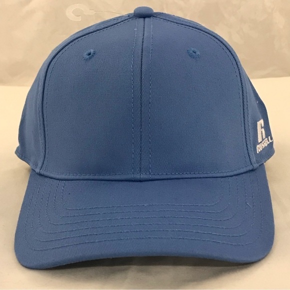 Russell Athletic - Plain Blue A-Flex Adjustable OSFA Ball Cap - Picture 9 of 15